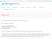 Tablet Screenshot of impartlearningcentre.com